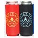 a group of slim foam silkscreened can cooler