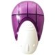 a translucent purple memo pen holder