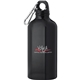 aerial view a recycled black lil shorty aluminum sport bottle - 17 oz, image 1 of 2