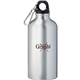 aerial view a recycled silver lil shorty aluminum sport bottle - 17 oz, image 1 of 2