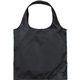 aerial view a black bungalow foldaway recycled shopper tote, image 1 of 2