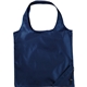 aerial view a navy blue bungalow foldaway recycled shopper tote, image 1 of 2