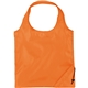 aerial view a orange bungalow foldaway recycled shopper tote, image 1 of 2