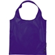 aerial view a purple bungalow foldaway recycled shopper tote, image 1 of 2