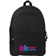 aerial view a black classic deluxe backpack, image 1 of 6