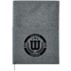 aerial view a black 5x 7 fsc(r) mix canvas pocket refillable notebook, image 1 of 4