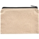 aerial view a natural 8 oz. cotton travel pouch, image 1 of 3