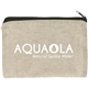 aerial view a natural recycled 5 oz cotton twill pouch, image 1 of 10