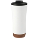 aerial view a white valhalla 16oz tumbler with plastic inner, image 1 of 6
