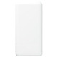 aerial view a white tilt high density 5000 mah power bank, image 1 of 7