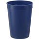 aerial view a navy 12 oz custom solid stadium cup, image 1 of 3