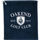 aerial view a navy 15 x 18 terry golf towel, image 1 of 2