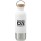 aerial view a white lagom single wall 27 oz stainless steel water bottle, image 1 of 7
