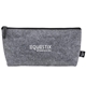aerial view a charcoal the goods(tm) recycled felt zippered pouch, image 1 of 4