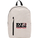 aerial view a cream skye recycled 15 laptop backpack, image 1 of 8