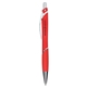 aerial view a red pivot recycled abs gel pen, image 1 of 6