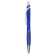 aerial view a blue pivot recycled abs gel pen, image 1 of 6