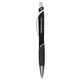 aerial view a black pivot recycled abs gel pen, image 1 of 6