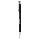 aerial view a black maxi recycled aluminum soft touch gel pen, image 1 of 6