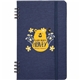 aerial view a navy 5 x 7 vila recycled spiral notebook, image 1 of 3