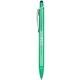 aerial view a green brite recycled aluminum gel stylus pen, image 1 of 3