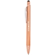 aerial view a orange brite recycled aluminum gel stylus pen, image 1 of 3