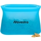 aerial view a blue zili silicone food storage bag 16oz, image 1 of 2