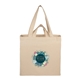 aerial view a natural dual carry 6oz organic cotton tote, image 1 of 6