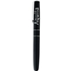 aerial view a black soho brass roller ball pen, image 1 of 4