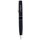 aerial view a navy soho brasstwist ballpoint pen, image 1 of 3