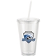 aerial view a clear 16 oz sedici double - wall acrylic tumbler, image 1 of 19