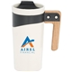 aerial view a white grotto ceramic mug 16oz, image 1 of 7