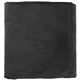 aerial view a black 100 recycled pet fleece blanket with rpet pouch, image 1 of 6