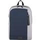 aerial view a navy/gray nbn whitby slim 15 computer backpack w / usb port, image 1 of 9