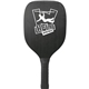 aerial view a black pickleball paddle and ball set, image 1 of 5