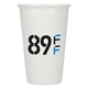 aerial view a white im not a paper cup 10oz ceramic tumbler, image 1 of 9