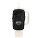 aerial view a black bottle buddy deluxe water bottle pouch, image 1 of 3