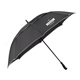 aerial view a black 62 rpet golf umbrella w / reflective trim, image 1 of 4