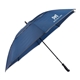 aerial view a navy 62 rpet golf umbrella w / reflective trim, image 1 of 6