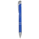 aerial view a blue recycled aluminum richmont gel ballpoint, image 1 of 5