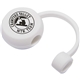 aerial view a white recycled silicone straw topper, image 1 of 3