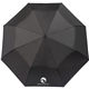 aerial view a black 42 london fog automatic super mini umbrella, image 1 of 7