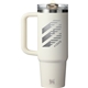 aerial view a cream stanley quencher protour tumbler 30oz, image 1 of 5