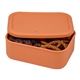 aerial view a group of silicone food storage box with air valve 44oz, image 11 of 18