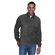 aerial view a charcoal harriton - mens quarter - zip fleece pullover, image 1 of 7