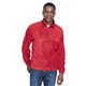 aerial view a red harriton - mens quarter - zip fleece pullover, image 1 of 7