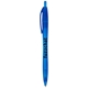 aerial view a translucent blue cougar multi color click ballpoint pen, custom pens, image 1 of 4