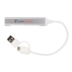 aerial view a group of recycled aluminum 4- port usb - a and c hub, image 1 of 7