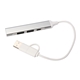 aerial view a group of recycled aluminum 4- port usb - a and c hub, image 5 of 7
