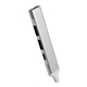 aerial view a group of recycled aluminum 4- port usb - a and c hub, image 6 of 7